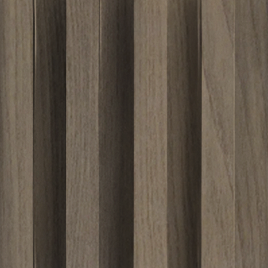 The Cassia Wood Texture WPC Fluted Slat Wall Panel from Landmark Decor features light brown vertical slats in a repeating pattern, offering stylish accent walls and some sound insulation for elegant interiors.